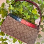 Coach  GEORGIE SHOULDER BAG SIGNATURE CANVAS-RAINBOW LINEAR QUILTING C1530 Photo 5