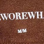 We Wore What  Circular Knit V-Neck Bra Top in Brunette Photo 4