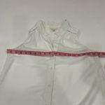 Cloth & Stone  White Sleeveless Button Down Top Size S Photo 3
