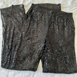 Sequin Pants Black Size XS Photo 0
