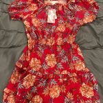 Band of Gypsies Floral Red Dress Size M By band of free Photo 0