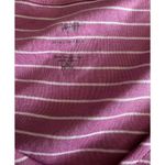 J.Jill Petite Pima V-neck Cotton Sleeveless Shirt Tank Pink Purple Stripe XLP Photo 2