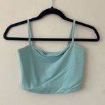 Susana Monaco Essential String Crop Top in Light Blue Spaghetti Strap Photo 2