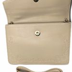 Avenue Denfer Blush Beige Floral Embossed 2 Way Envelope Bag Purse w/ Long Strap Photo 9