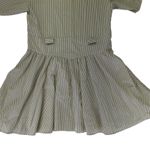 Vintage Avon Shirt Dress Women's 12 Button Front‎ Knee Length Short Skater Swing Tan Photo 5