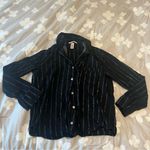 Victoria's Secret  Black Striped Pajama Top Photo 4