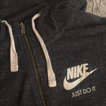 Nike Black & White Confetti Knit Zip-Up Hoodie Photo 1