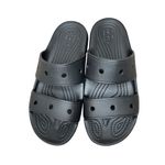 Crocs Unisex Classic Black Slide on Foam Shoes Sandals Men's 6 Women's 8 Garden Photo 2