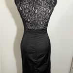 H&M Black Sleeveless Sheath Dress Midi Scoop Neck Photo 3