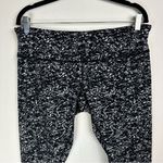 Lululemon Wunder Under Crop Leggings Sz 12 Iced Wave Black White Print Photo 10