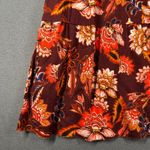 Old Navy Tiered Mini Dress Womens S Floral Print Red Short Sleeve V Neck NWT Photo 5