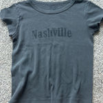 Brandy Melville Dark Grey  Nashville Short Sleeve Photo 0