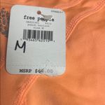 Free people movement Women's Orange bikers Shorts Size M Photo 3