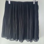H&M Black Mini Crinkle Pleated Layered Mini Skirt Women’s Size 6 Photo 0