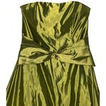 Jessica McClintock Vintage Gunne Sax Strapless Olive‎ Green  Formal Dress Gown Photo 2