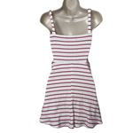 Reformation Nellie Red Striped Rib Mini Dress sz S Photo 1