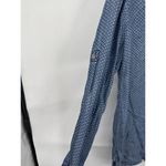 Anthropologie Cloth &‎ Stone  Button Up Shirt Dress Mini Tunic Women M Blue Retro Photo 6