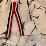 Ambria White w/ Blue Top that has blue and red trim, slits, silver buttons Size 8 Photo 7