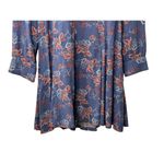 Urban Outfitters x Ryder Blue Wildflower Print Long Sleeve Dress Size Large NEW Photo 3