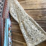 Kori America Mixed Print Floral Lace Boho Dress Size Small Photo 2