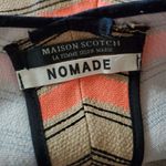Scotch & Soda Maison Scotch Nomade Tan, Black, & Pink Striped Shorts (P) Photo 7