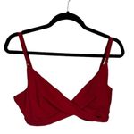 Sea Level Messina Red DD/E Cup Twist Front Bra Bikini Swimsuit Top Size 12 New Photo 2