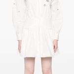 Self Portrait Self-Portrait White Cotton Embellished Mini Dress Photo 4