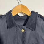 J.Crew Waxed Canvas Cotton Field Work Jacket Chore Coat Women XS Old Money Prep Blue Photo 10