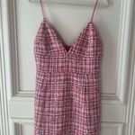 Alice + Olivia  Carli Tweed Mini Dress Candy White NWT Size 14 Photo 3