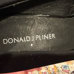 Donald J. Pliner Classic Black Fabric Leather Sole Kitten Heels Shoes Size 8 Photo 9