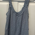 Eyeshadow Textured Blue Tank Top Photo 0