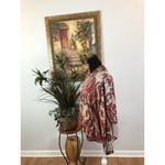 Chico's Chico’s Women Sz 1 Printed Bumper Jacket Size Full Zipper Front Boho High Neck Photo 4