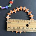 Women’s‎ vintage dainty set of 3 multicolored mini animal beaded bracelets Orange Photo 4