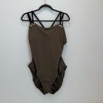 Spanx  Golden Touch One piece Swimsuit size 16 Olive green strappy back Photo 1