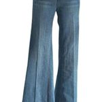 Cache Jean Pant New Stretch Denim Flair Self Belt Detail Stitching $118 NWT Photo 0