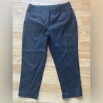 Worthington  Easy Care Black Cropped Dress Pants Size 4 Petite Business Zipper Photo 3