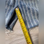 Free People  We the Free Dogtown Striped Cut Off Denim High Rise Shorts Size 25 Photo 5