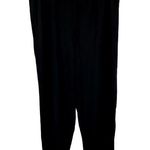 Bryn Walker  Wide Leg Pants Made in USA Ankle Elastic Waist Stretch Black XLarge Photo 0