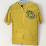 Vintage Y2K 90s Wet Seal Hoodie Large Yellow‎ S/S Hawaii California Beach Yellow Photo 0