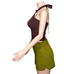 Sézane  Selin Quilted Shorts, Olive Green, FR36/US4 Photo 10