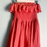 Iz Byer Coral Ruffle Top Hi Low Dress XL Photo 3