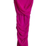 Fuzzi Begonia Pink Sleeveless Ruched Draped Scoop Neck Dress Size Medium Photo 0