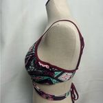 Red Carter  Swim bikini top Tribal Print underwire Small NWOT Photo 4