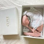 NEW Cuple women's size 38 EU gem embellished chunky heel sandals NWD missing gem Pink Photo 9