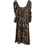 Ulla Johnson New Isla Floral Print Puff Sleeve Lined Midi Dress Size 2 $495 Photo 5