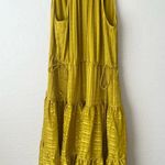 Ted Baker Eymilia Jacquard Halterneck Midi Dress US 10 Yellow Photo 6