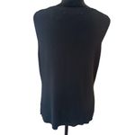 Pineapple Sequin Sweater Sleeveless Embellished Size XL Vintage Resort Cruise Black Photo 3