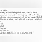 NWT WHIT Solid Sandwashed Fuji Silk Fren Dread Dress Size 6 Photo 8