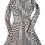 Hollister  Cream Ribbed Sweater Dress Photo 0