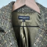 Generation Love Womens Delilah Tweed Double Breasted Blazer XS Army Green Multi Photo 6